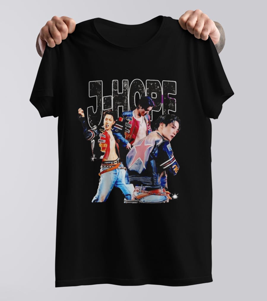 J Hope Korean Pop Star Vintage Jacket Aesthetic T-Shirt
