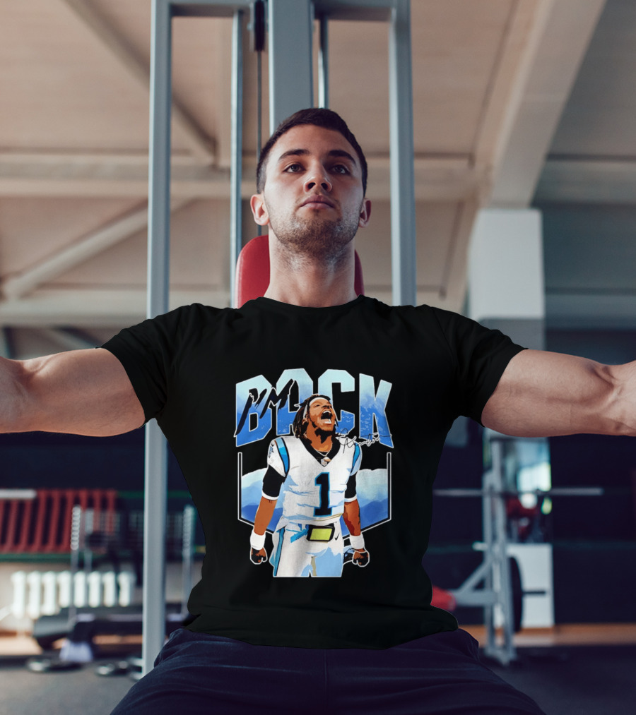 Carolina Panthers Cam Newton I'm Back Celebration Football T-Shirt