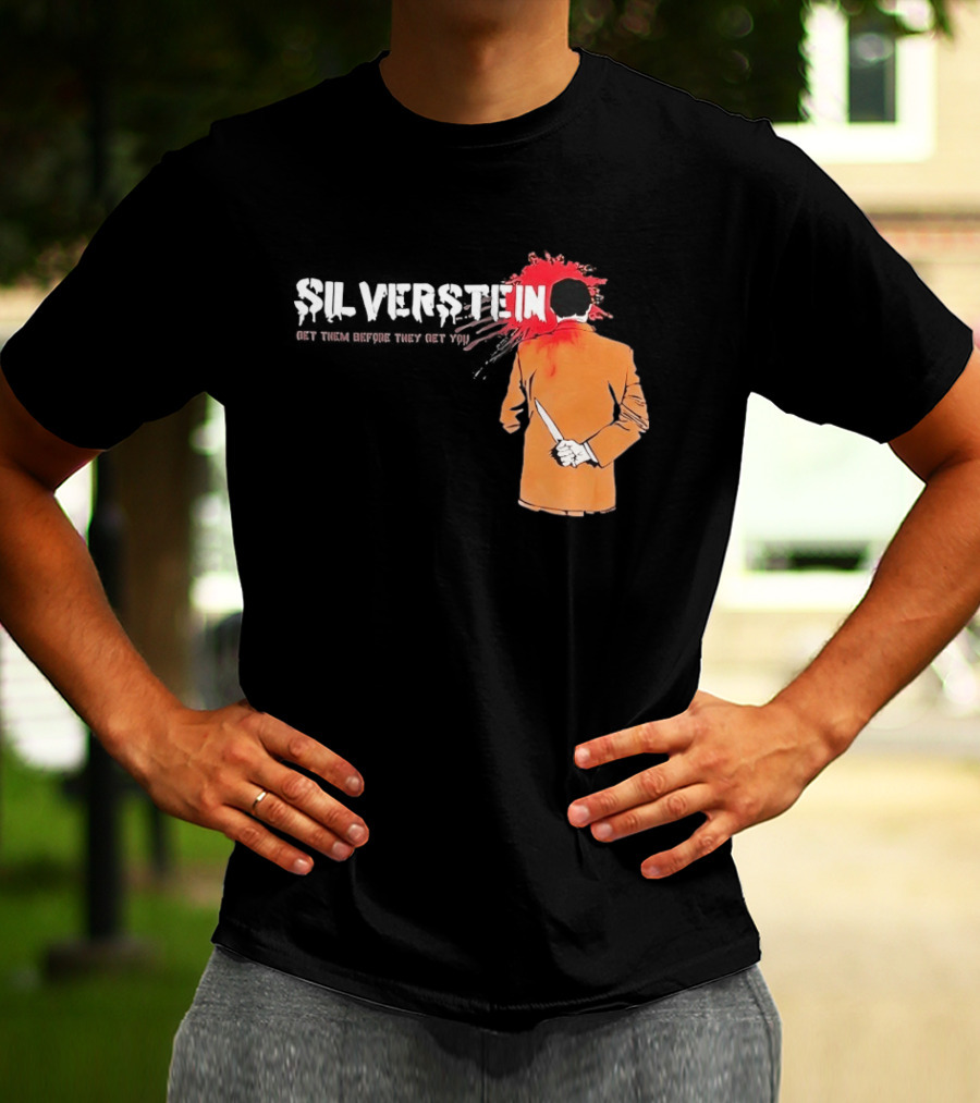 Silverstein Get Them Before They Get You Knife And Bloodstain T-Shirt