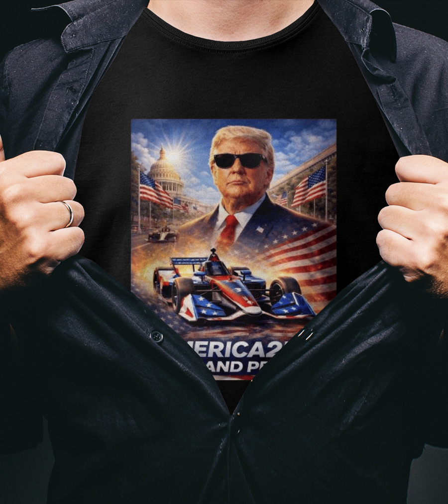 Donald Trump America 250 Grand Prix Washington DC Celebration T-Shirt