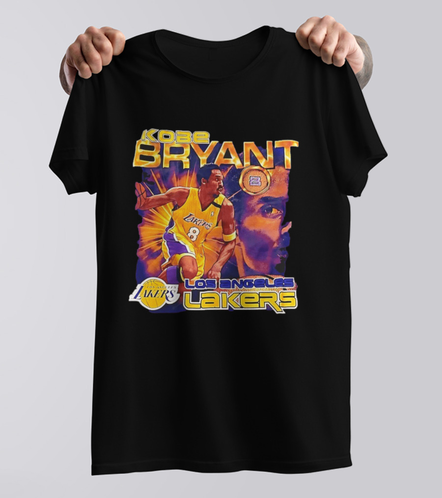 Kobe Bryant Los Angeles Lakers 8 Coin Lakers T-Shirt