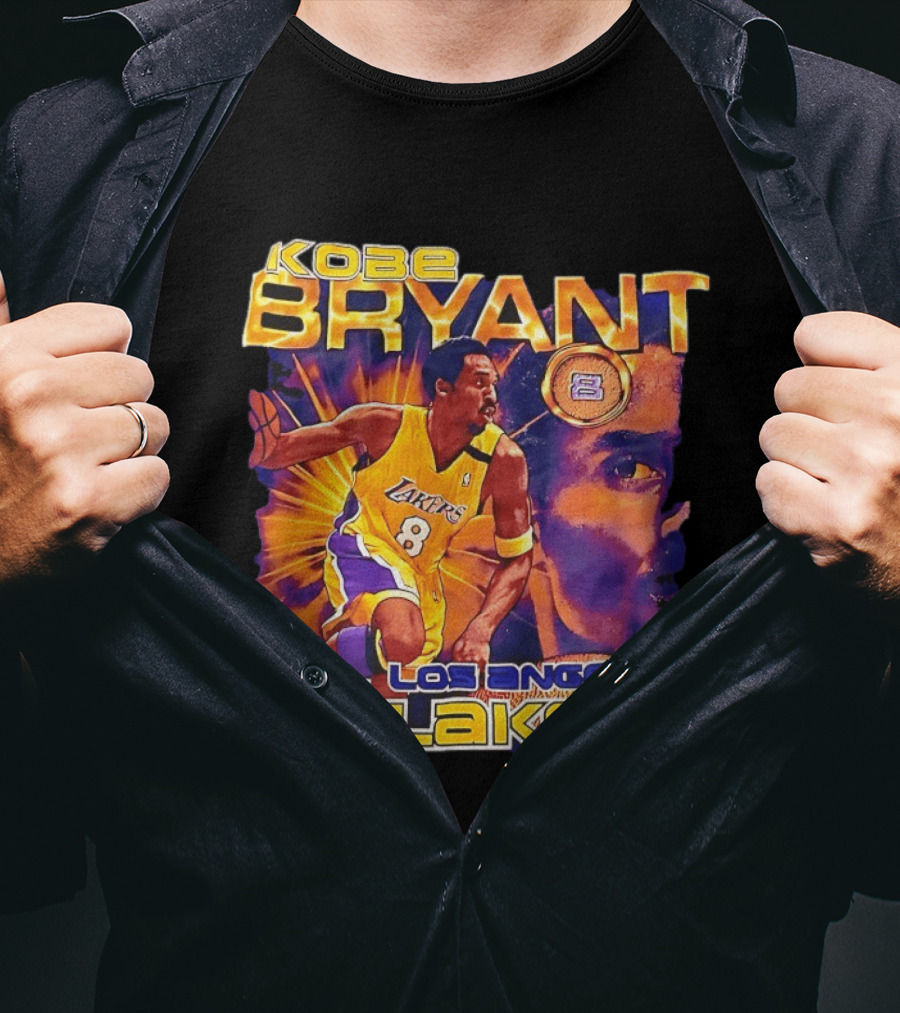 Kobe Bryant Los Angeles Lakers 8 Coin Lakers T-Shirt