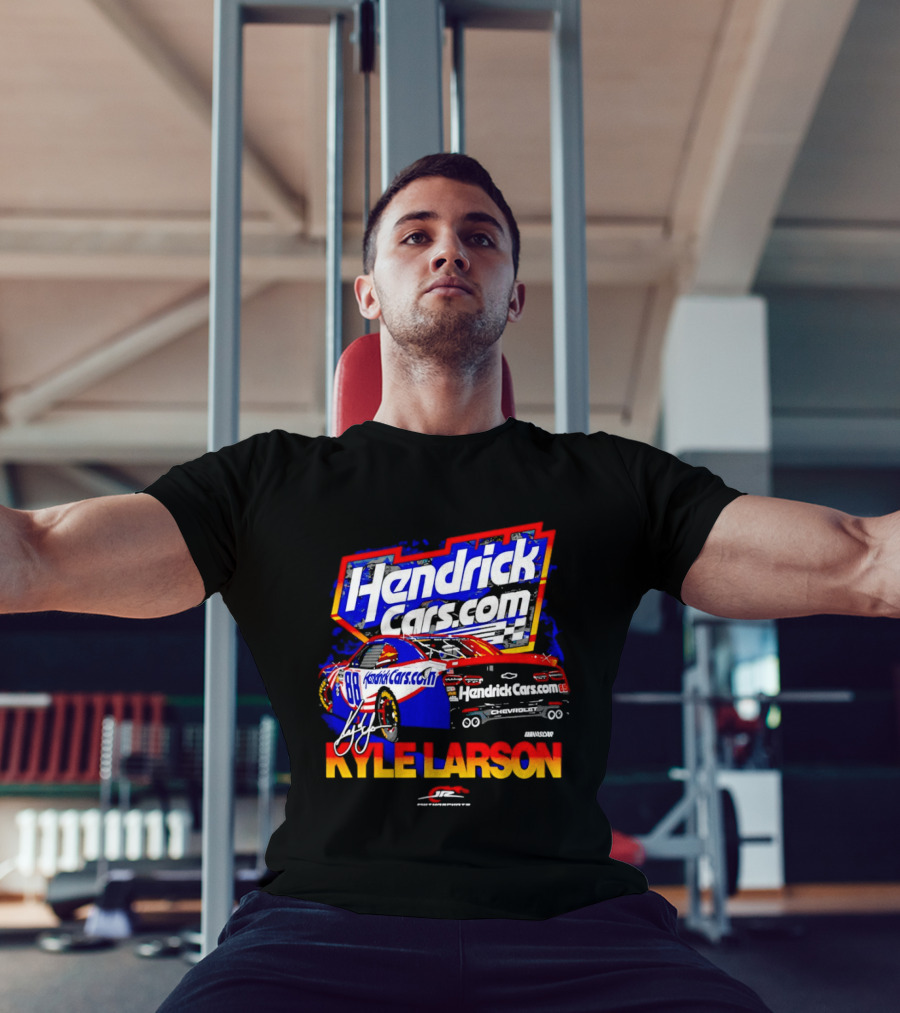 Kyle Larson HendrickCars.com No 88 Chevrolet Camaro SS Racing T-Shirt