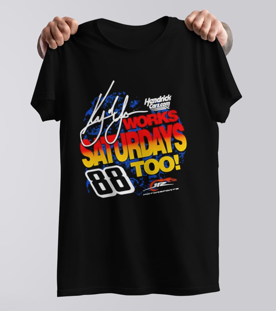 Kyle Larson JR Motorsports Saturdays Too No 88 Chevrolet Camaro SS T-Shirt