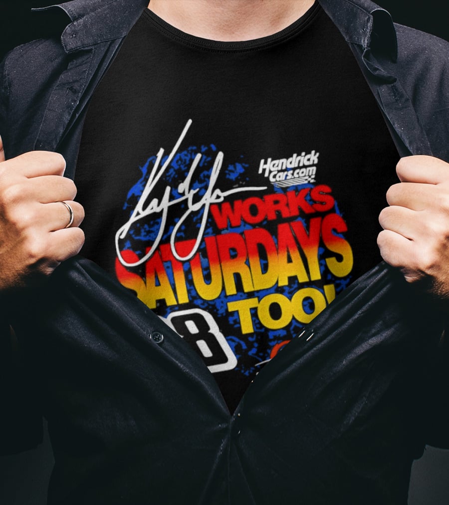 Kyle Larson JR Motorsports Saturdays Too No 88 Chevrolet Camaro SS T-Shirt