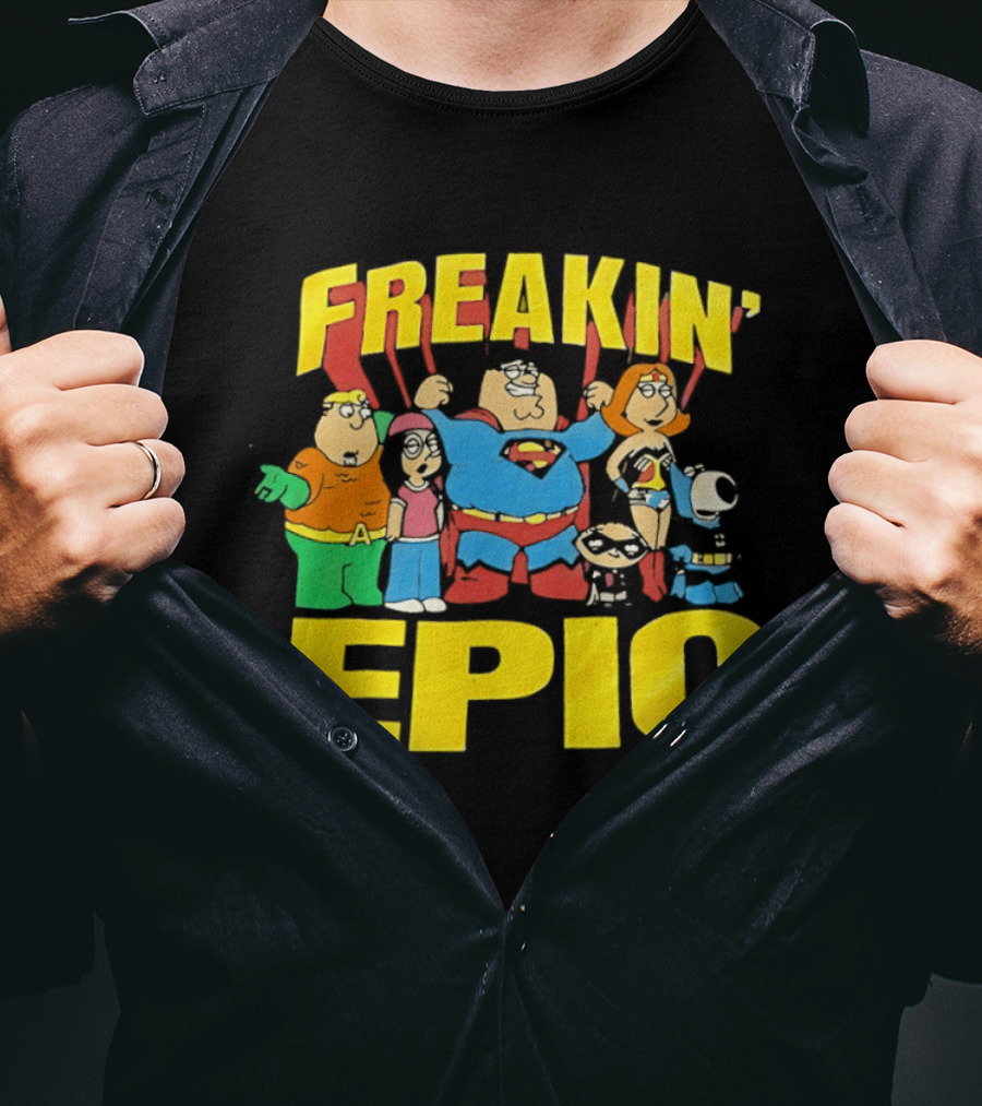 Family Guy Super Friends Freakin' Epic DC Comics Spoof T-Shirt