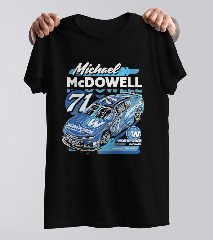 Michael McDowell 71 Workforce NASCAR Spire Motorsports Chevrolet Camaro ZL1 T-Shirt