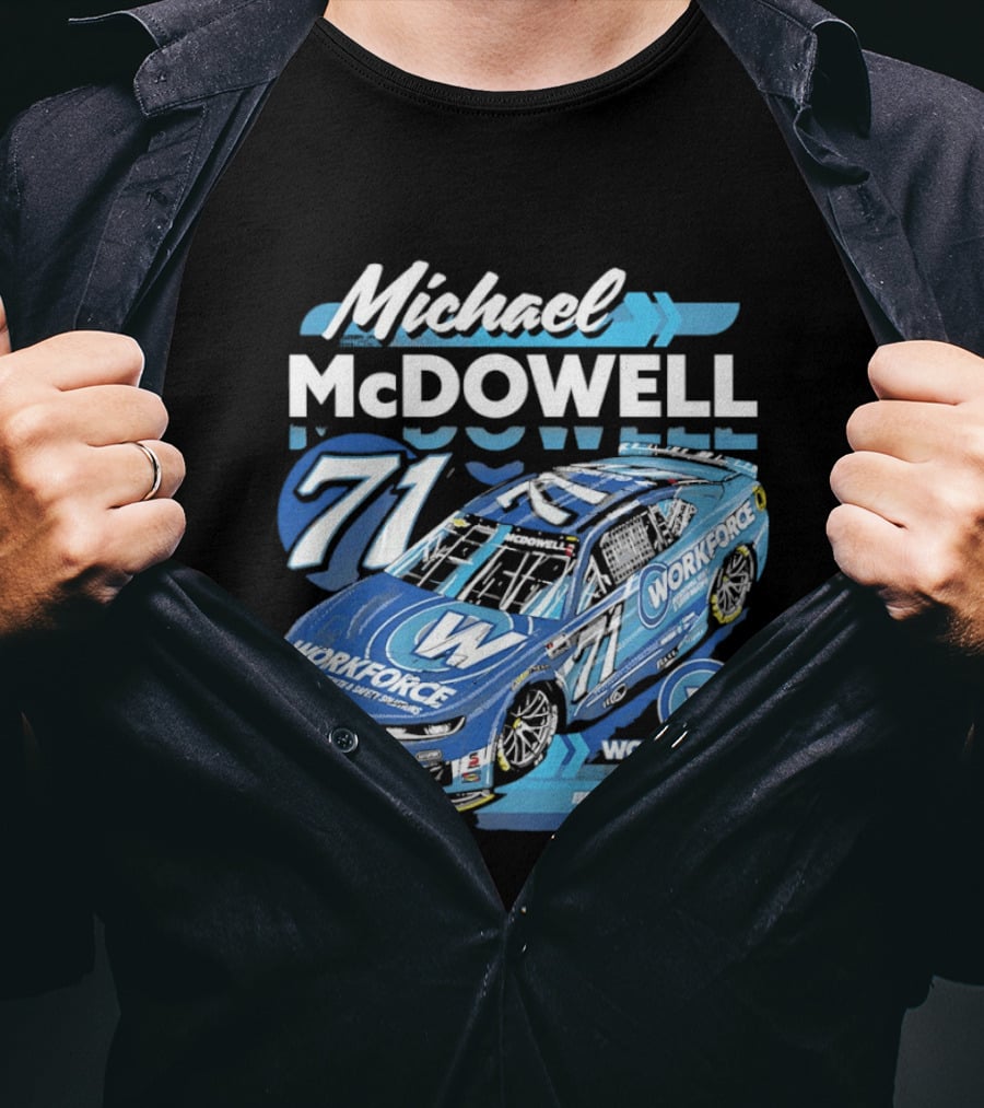 Michael McDowell 71 Workforce NASCAR Spire Motorsports Chevrolet Camaro ZL1 T-Shirt