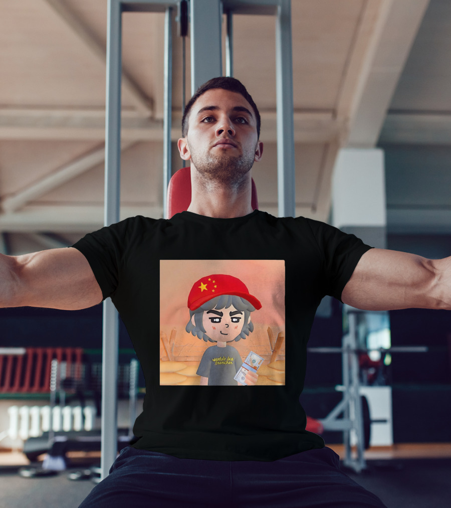 World's Best Trencher China Play Together Red Star Cap Cartoon T-Shirt