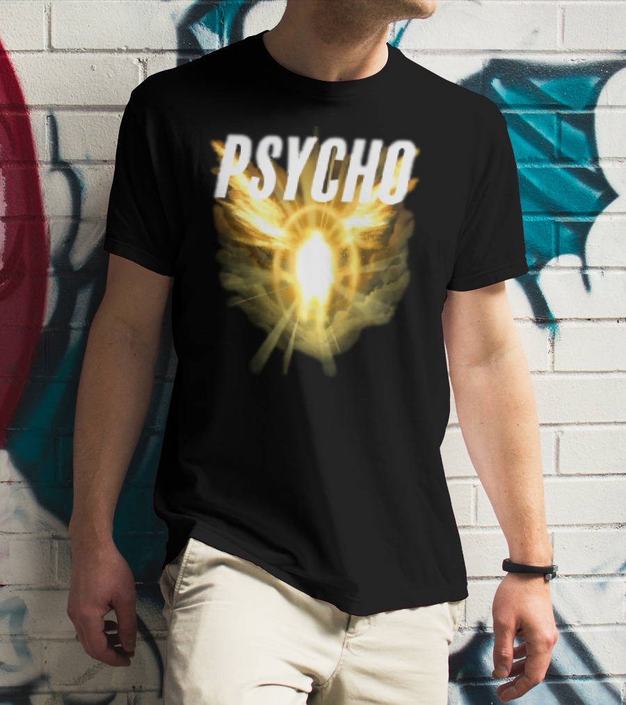 Psycho Sacred Light Angel Aesthetic T-Shirt