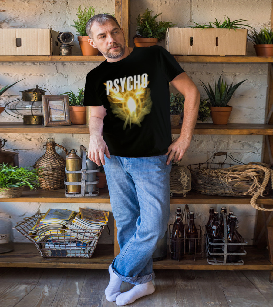 Psycho Sacred Light Angel Aesthetic T-Shirt