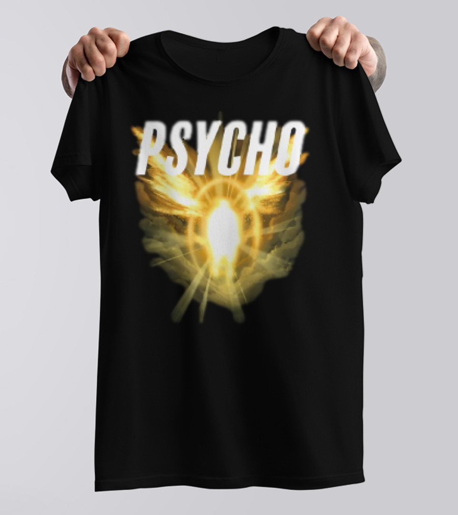 Psycho Sacred Light Angel Aesthetic T-Shirt
