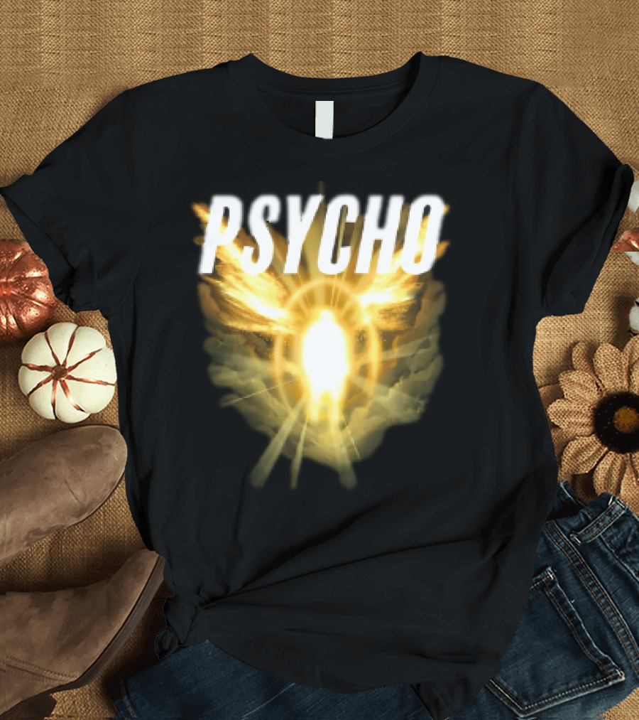 Psycho Sacred Light Angel Aesthetic T-Shirt