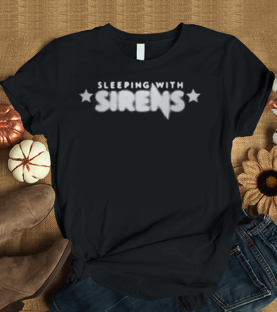 Sleeping With Sirens Starry Blurred Text T-Shirt