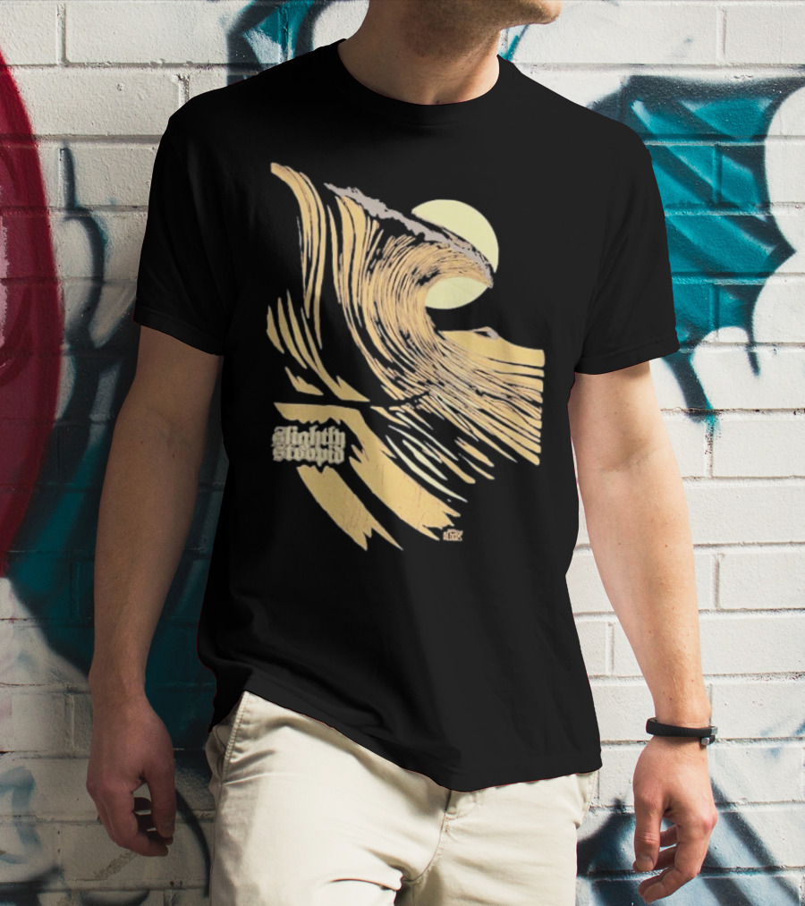 Slightly Stoopid Coffee Surf Co Alders Wave Art Vintage Sun T-Shirt