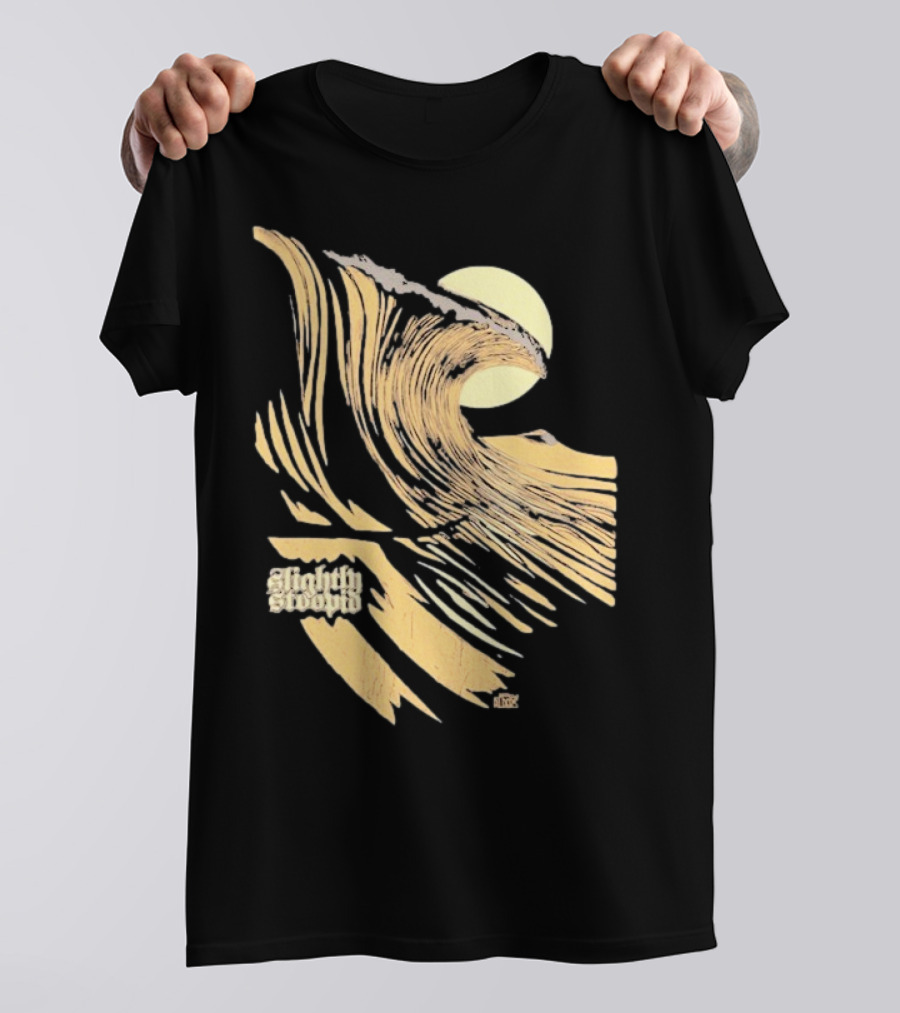 Slightly Stoopid Coffee Surf Co Alders Wave Art Vintage Sun T-Shirt