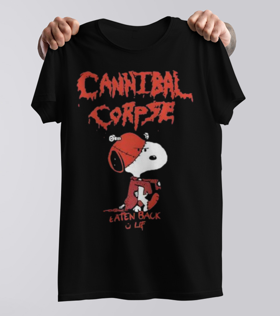Cannibal Corpse Eaten Back To Life Snoopy Parody T-Shirt