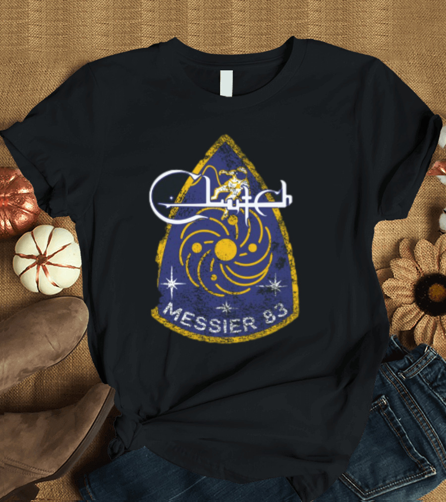 Clutch Messier 83 Cosmic Galaxy Patch Vintage Retro Badge T-Shirt