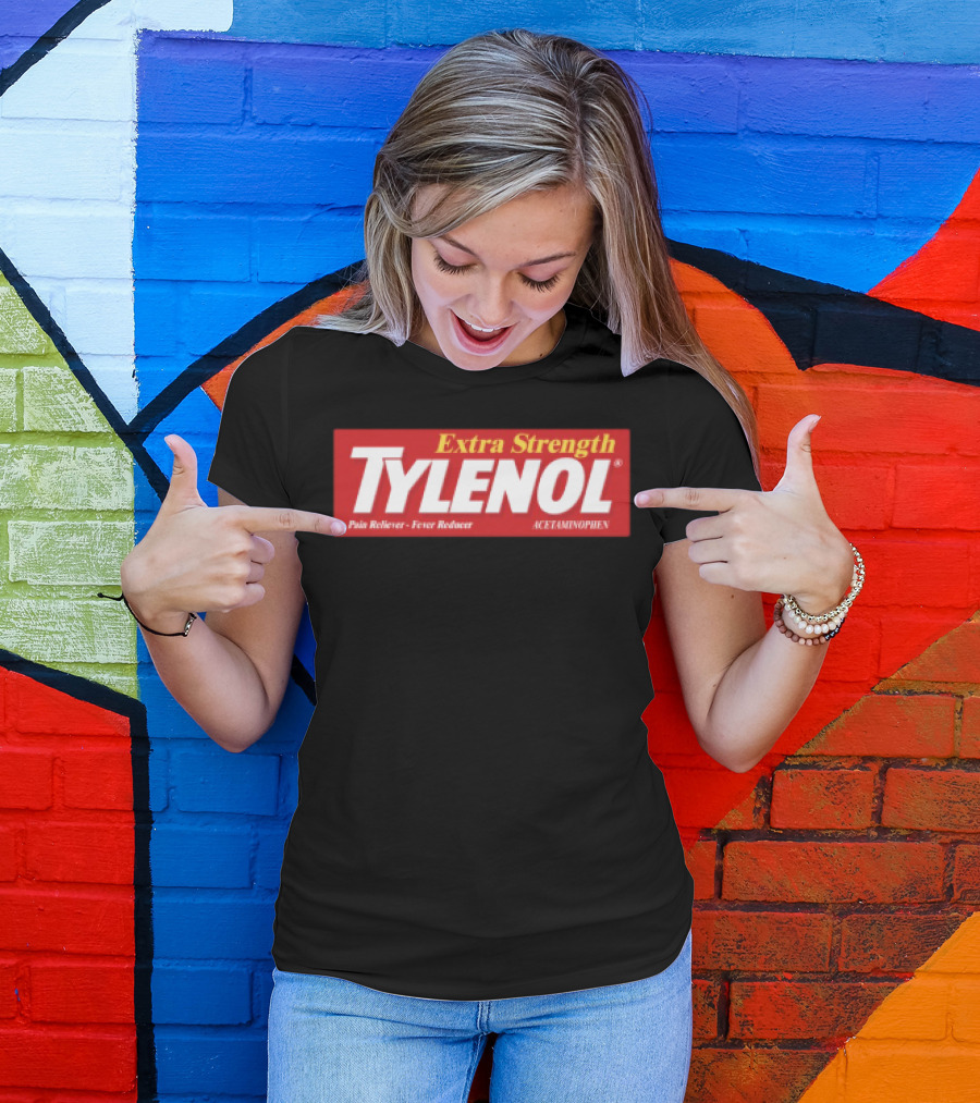 Extra Strength Tylenol Pain Reliever Fever Reducer Acetaminophen T-Shirt