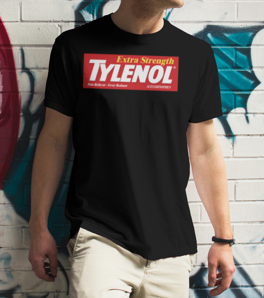 Extra Strength Tylenol Pain Reliever Fever Reducer Acetaminophen T-Shirt