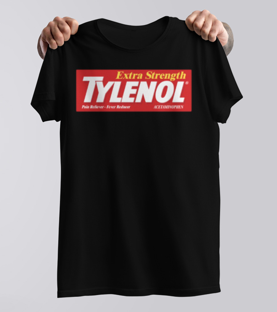 Extra Strength Tylenol Pain Reliever Fever Reducer Acetaminophen T-Shirt