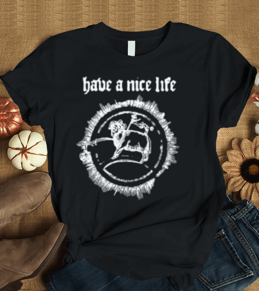 The Flenser Have A Nice Life Goat Circle Design T-Shirt