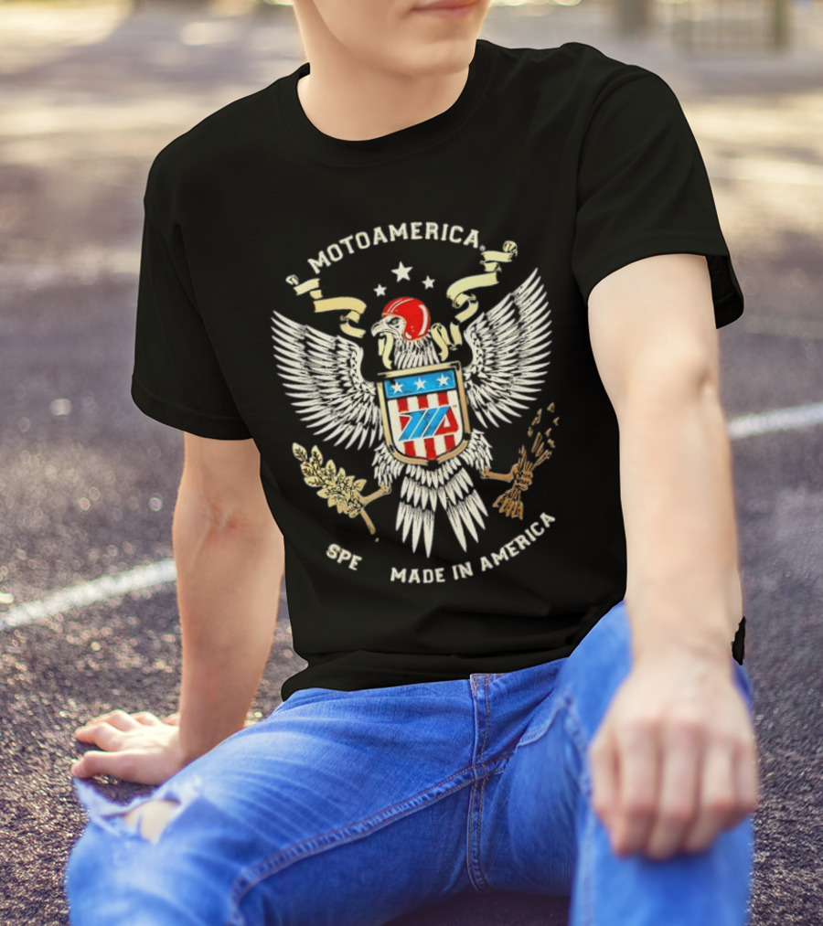 MotoAmerica American Eagle Speed Made In America T-Shirt