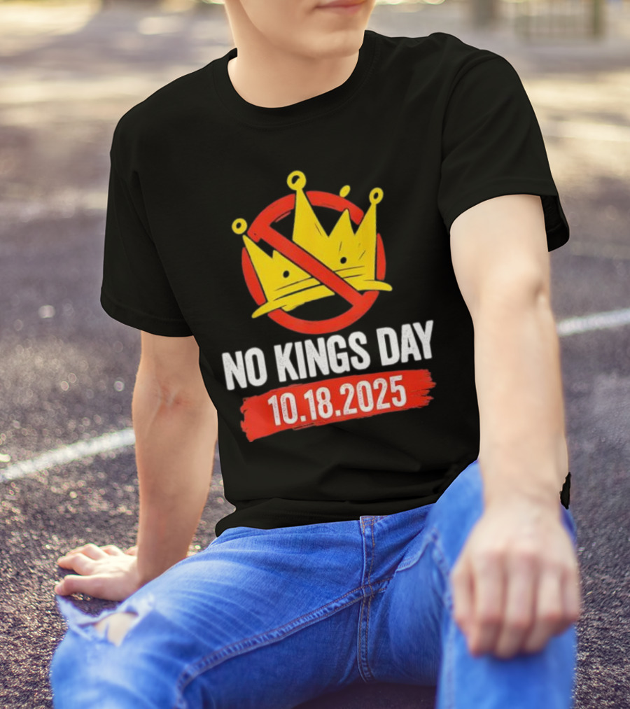 No Kings Day 10.18.2025 Crown Symbol T-Shirt