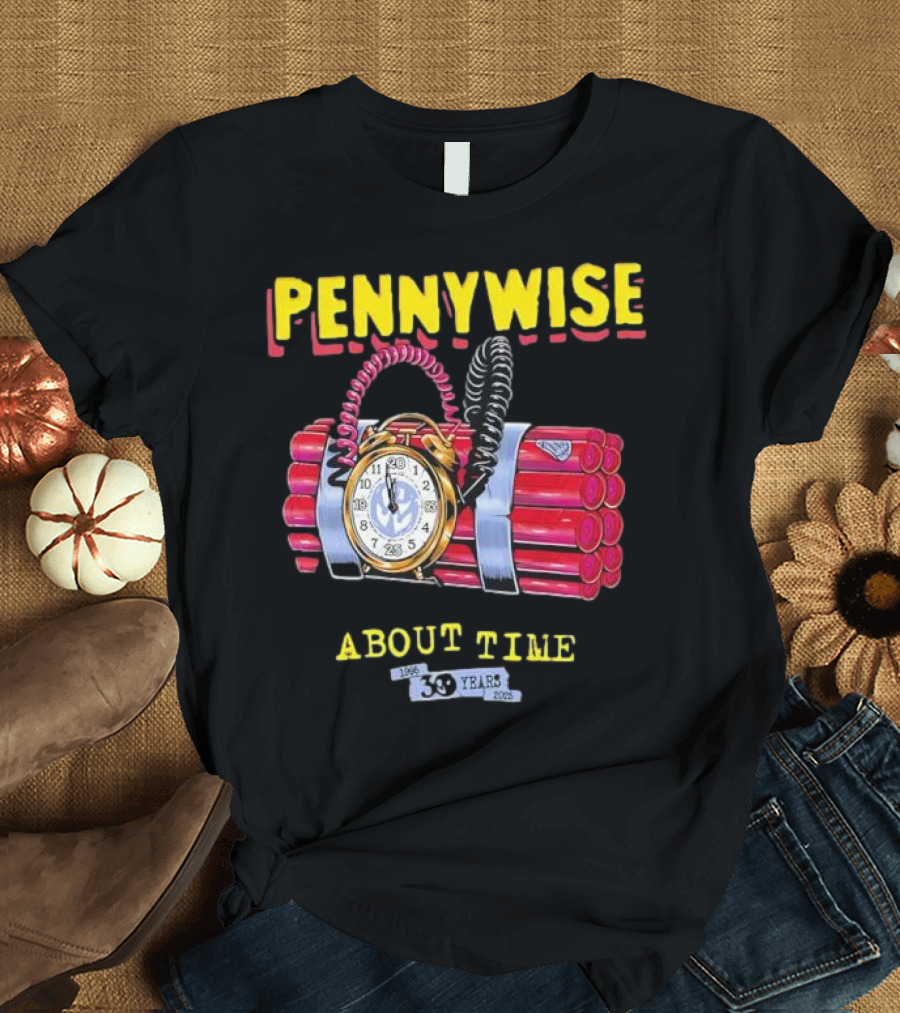 Pennywise About Time 30 Years 1996-2026 Anniversary Halloween T-Shirt