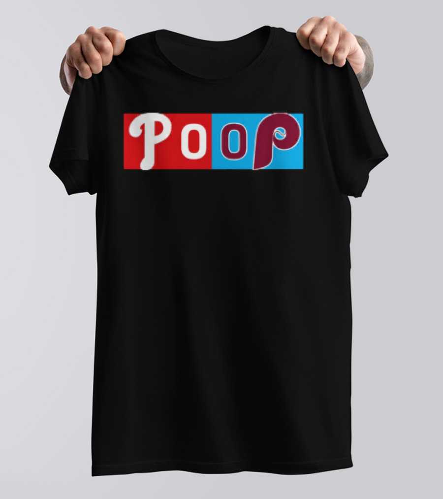 Philadelphia Baseball Parody Poop Game T-Shirt