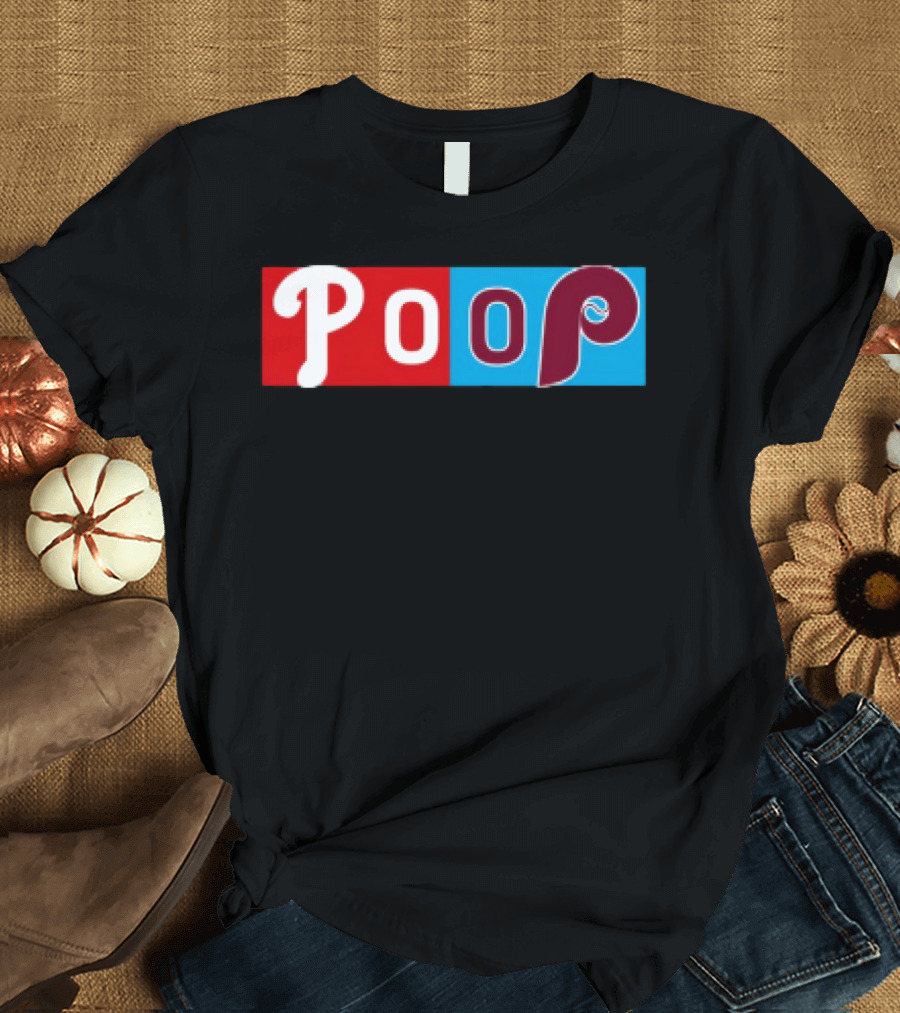 Philadelphia Baseball Parody Poop Game T-Shirt
