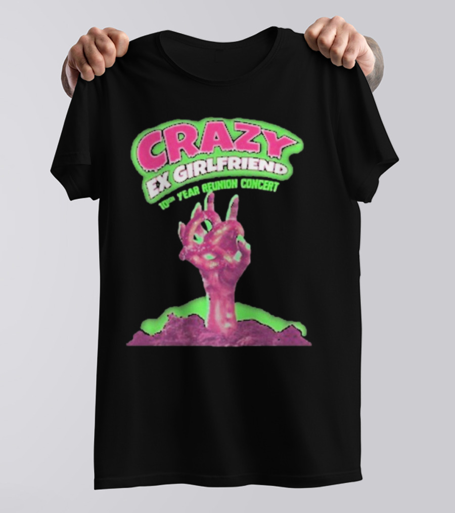 Rachel Bloom Crazy Ex Girlfriend 10th Year Reunion Concert Zombie Hand T-Shirt