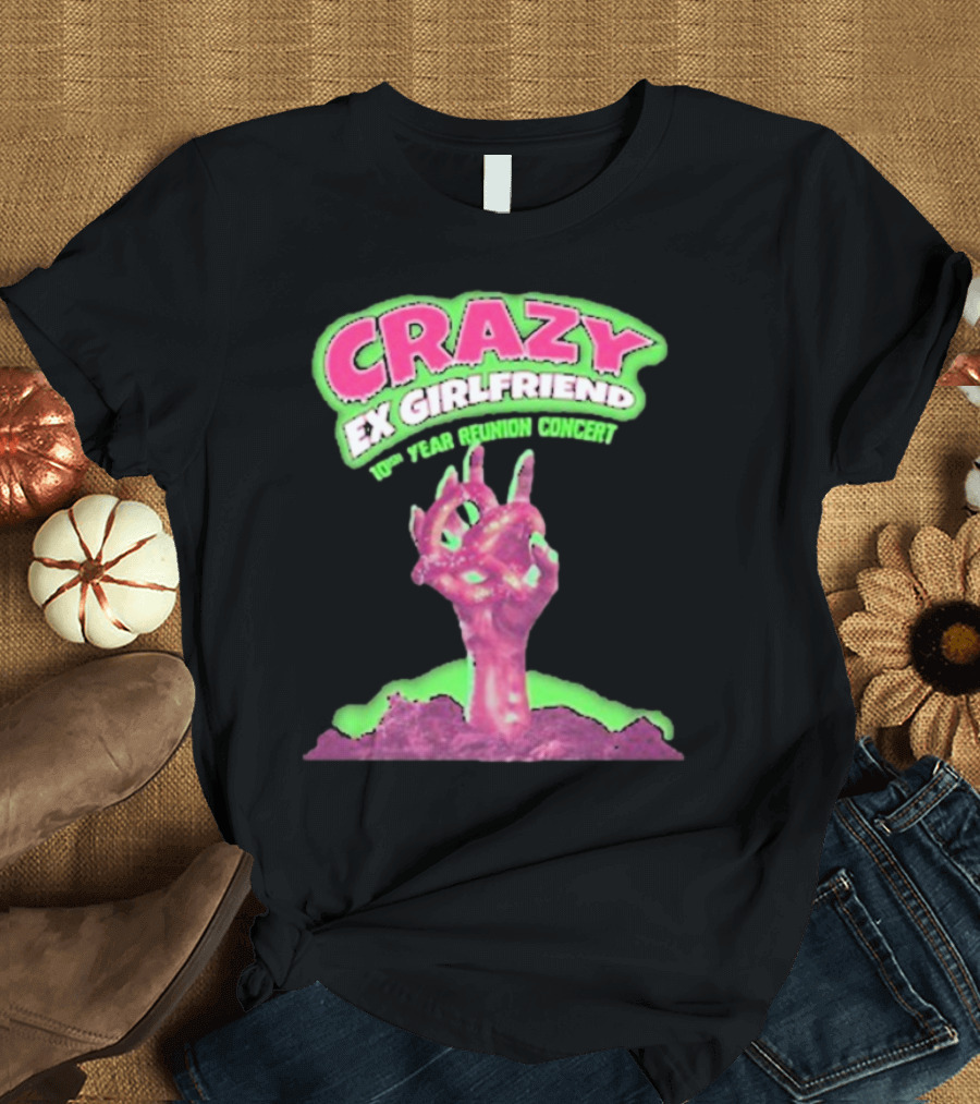 Rachel Bloom Crazy Ex Girlfriend 10th Year Reunion Concert Zombie Hand T-Shirt