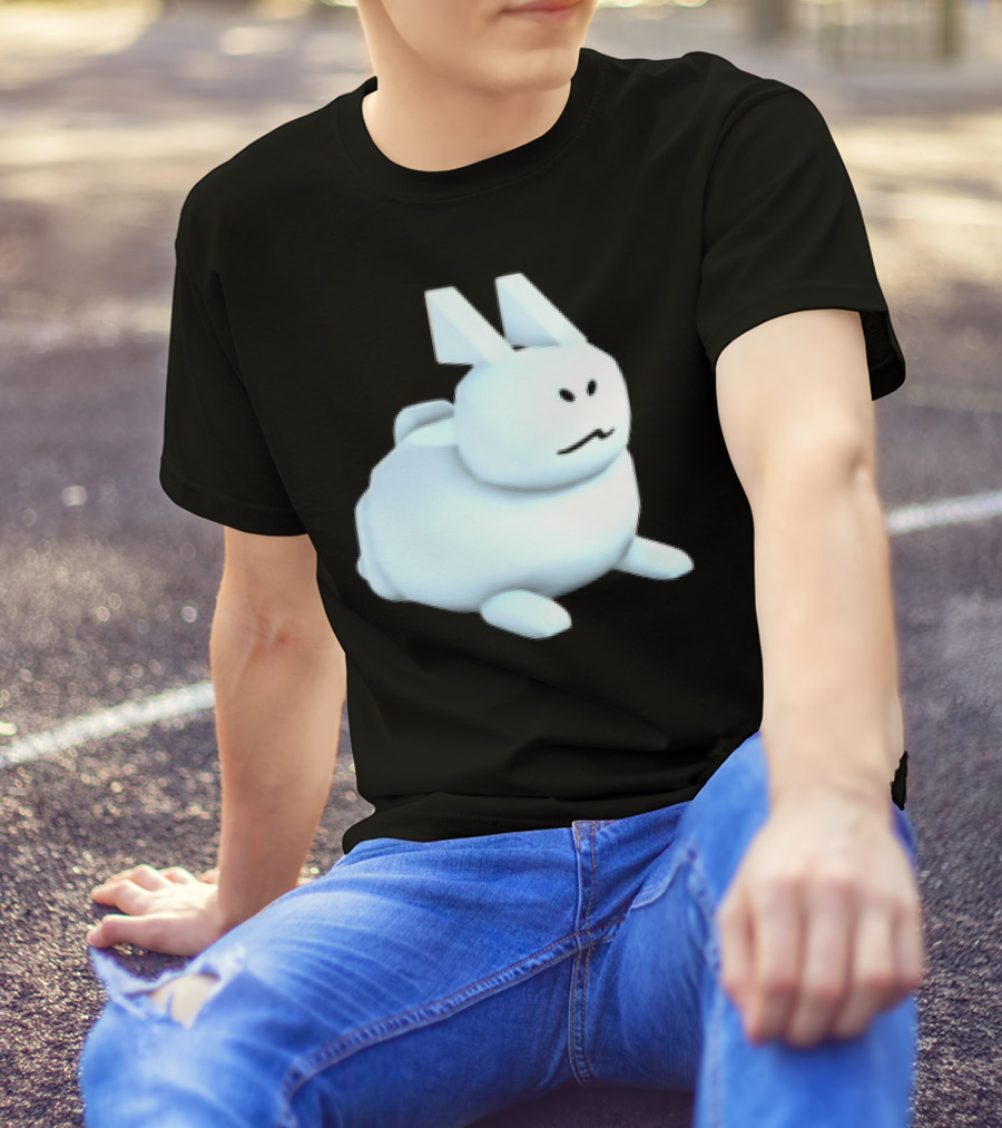 Reel Rebels Gubby Roblox Cute White Rabbit T-Shirt