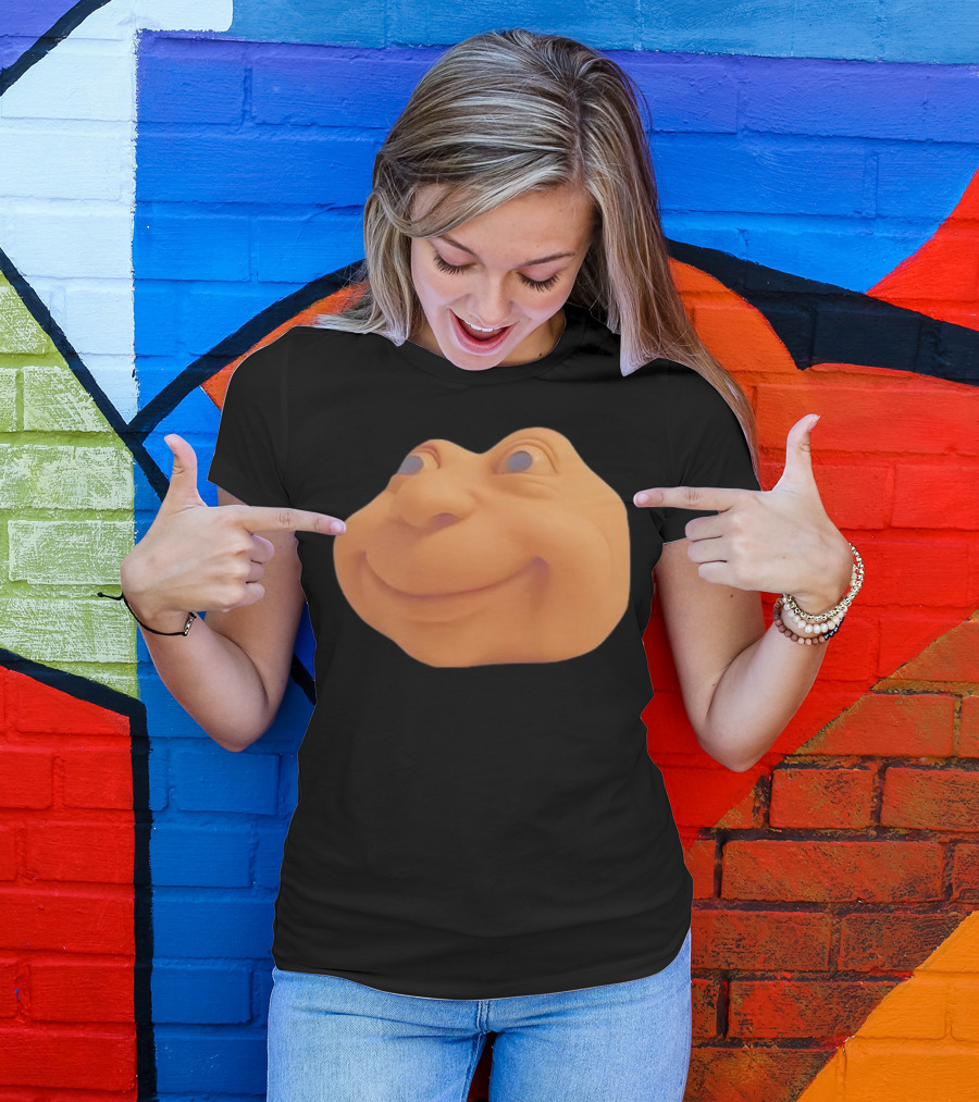 Halloween Costume Funny Expression Meme Face Pumpkin Head T-Shirt