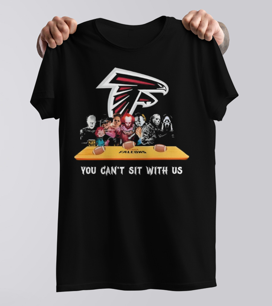 Atlanta Falcons You Can’t Sit With Us Halloween Horror Movies Football Theme T-Shirt