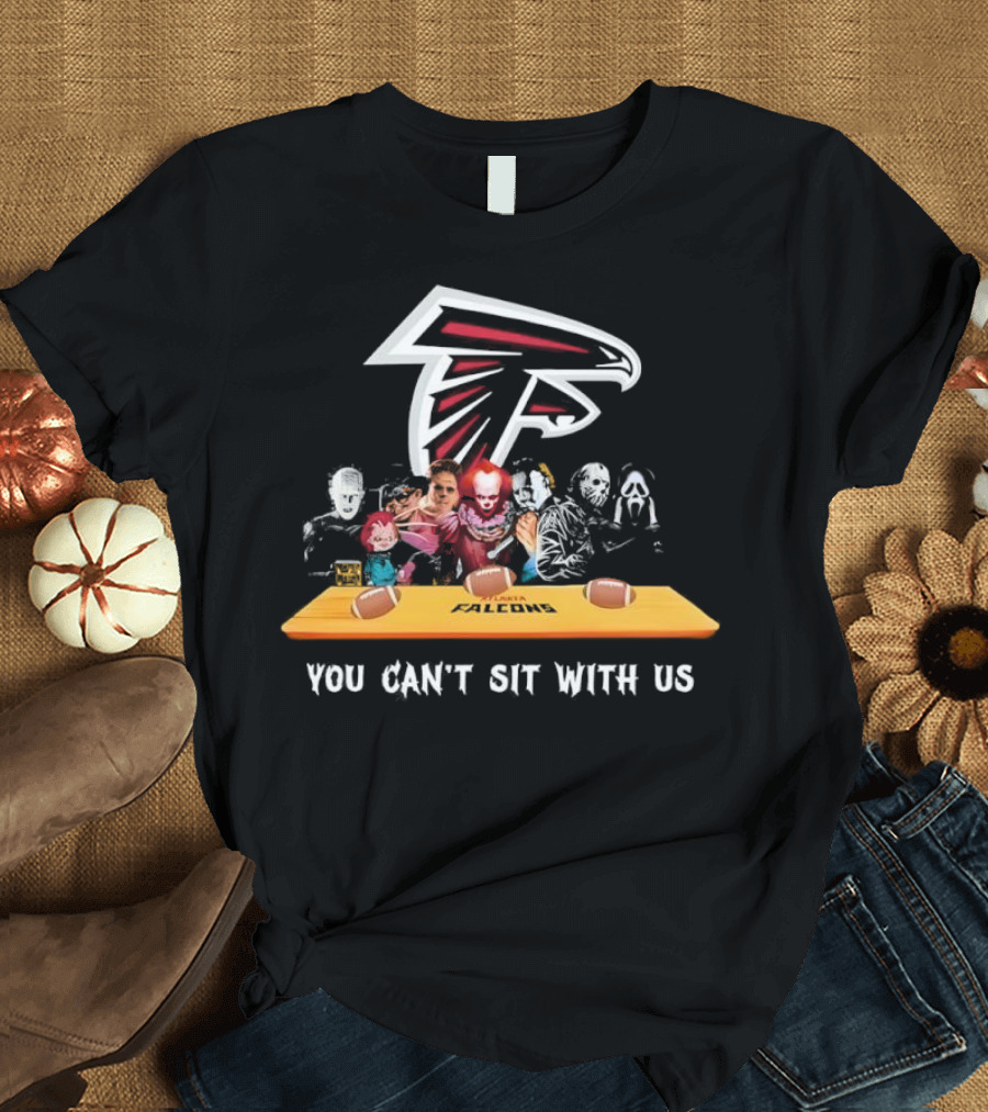Atlanta Falcons You Can’t Sit With Us Halloween Horror Movies Football Theme T-Shirt