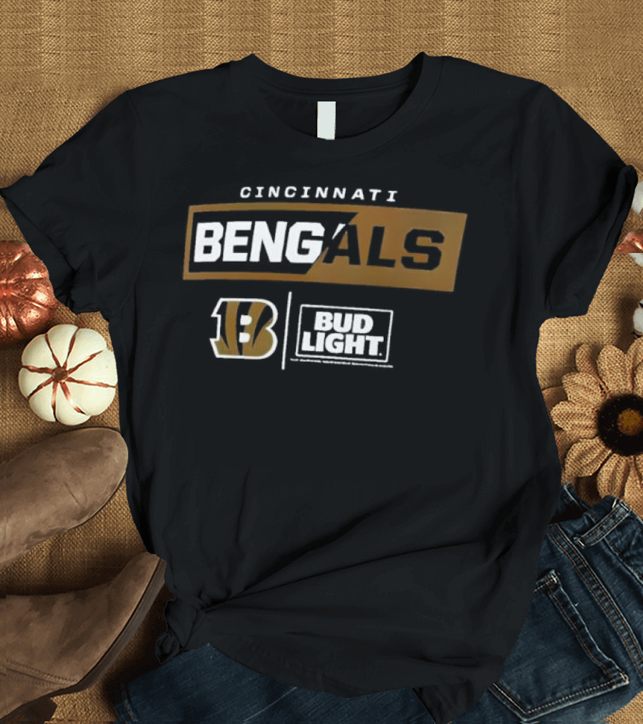 Cincinnati Bengals 13 Bud Light NFL Collaboration T-Shirt