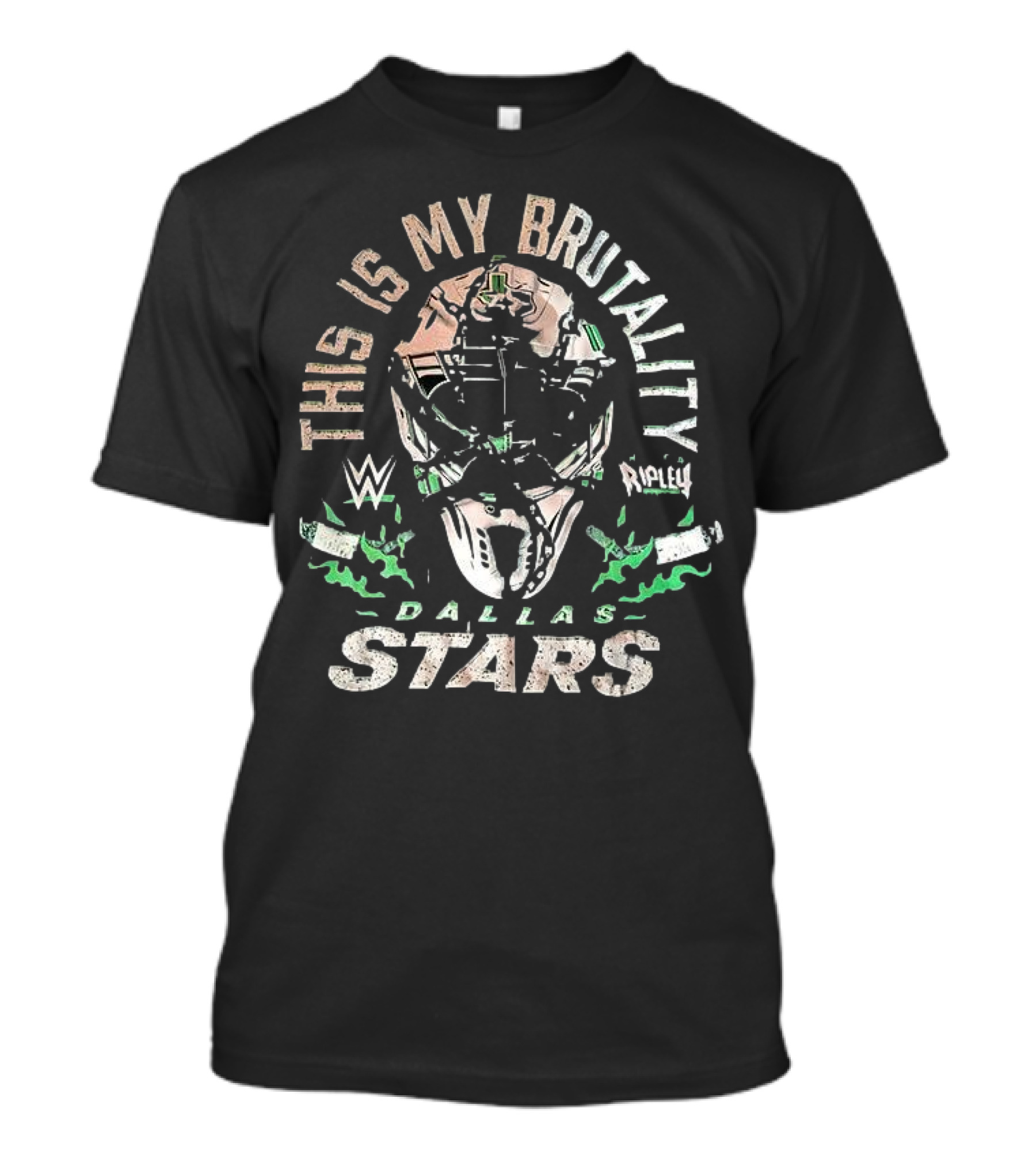 Dallas Stars WWE Rhea Ripley This Is My Brutality Collaboration T-Shirt
