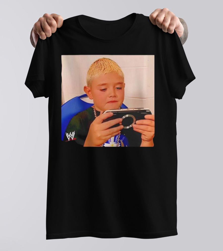 Dominik Mysterio Young WWE Star Playing PSP T-Shirt