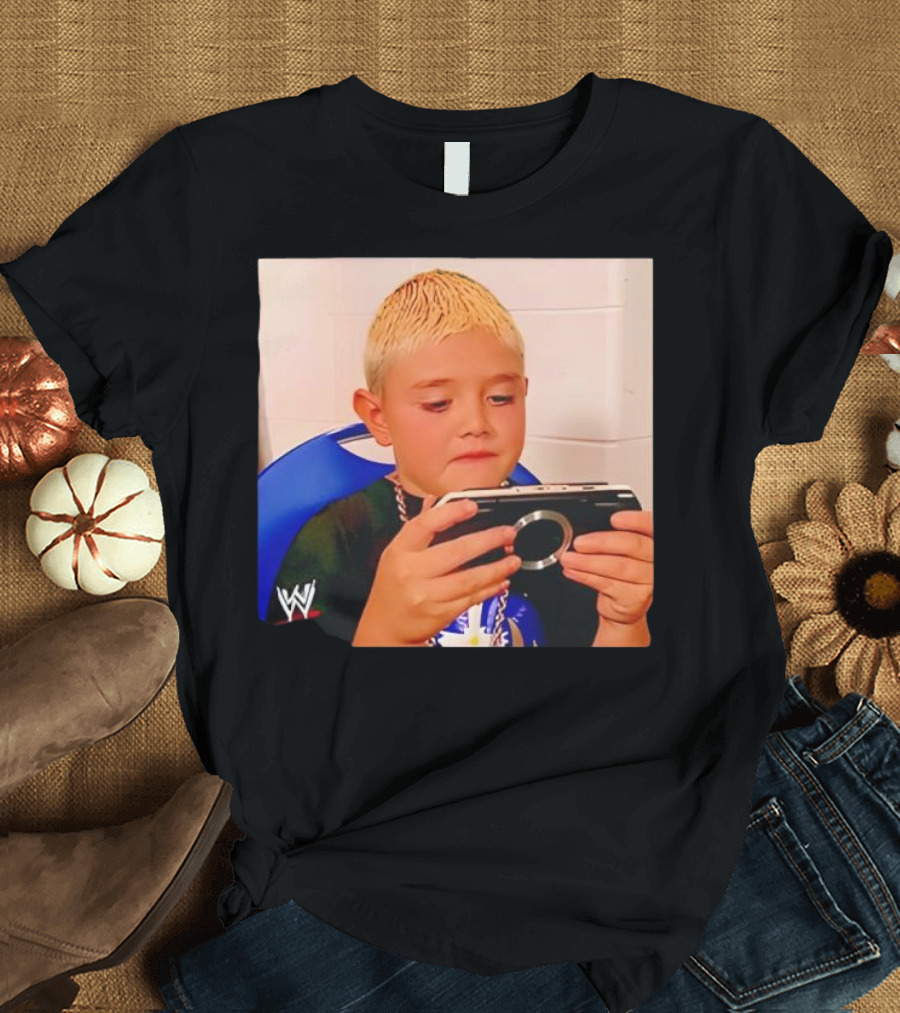 Dominik Mysterio Young WWE Star Playing PSP T-Shirt