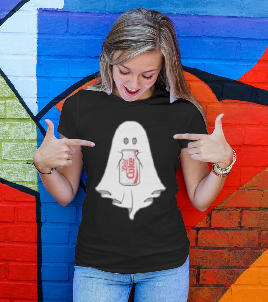 Ghost Drinking Diet Coke Can T-Shirt