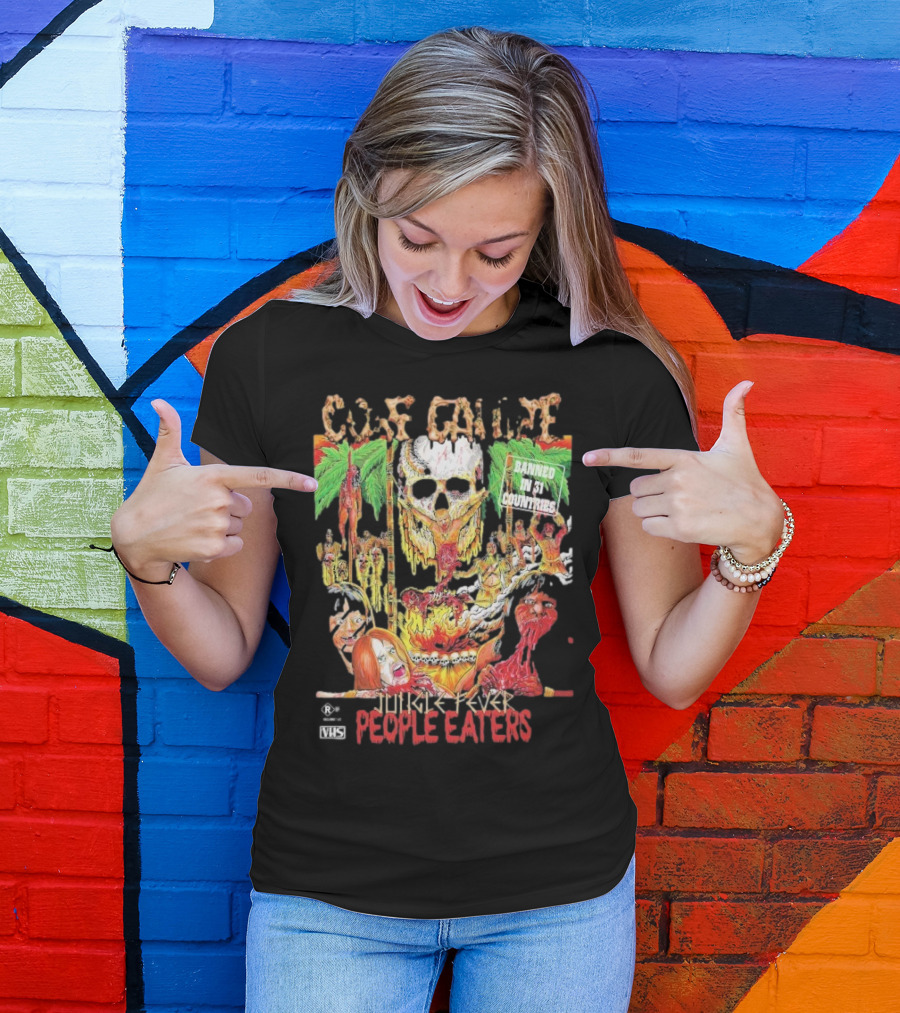 Gore Galore Banned In 31 Countries Jungle Fever People Eaters T-Shirt
