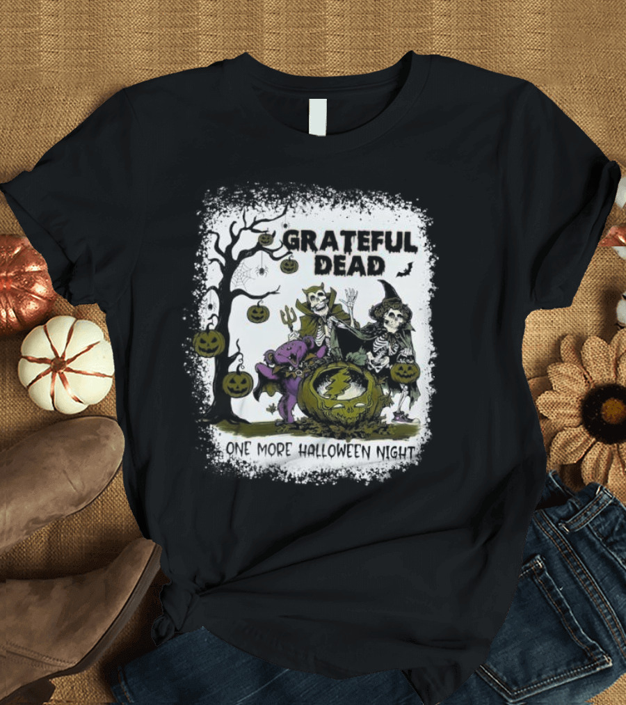 Grateful Dead One More Halloween Night 2025 Funny T-Shirt
