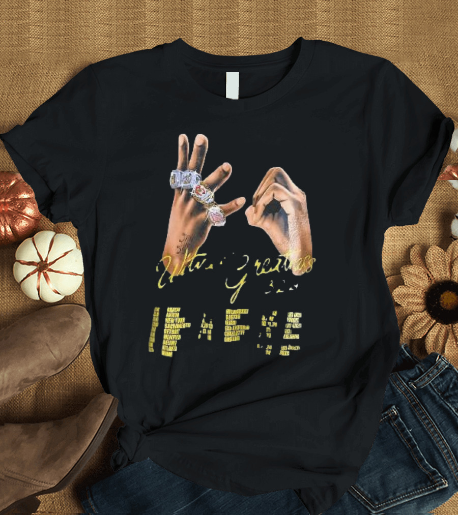 LeBron James Witness Greatness Rings Hands 23 GOAT Championship T-Shirt