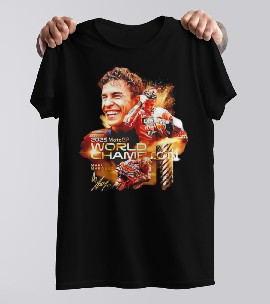 2025 MotoGP World Champion Marc Márquez Signature T-Shirt