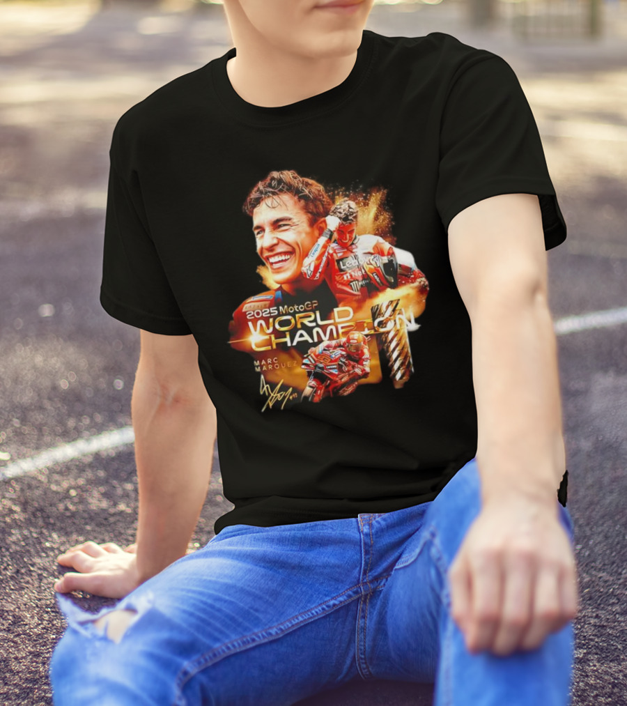 2025 MotoGP World Champion Marc Márquez Signature T-Shirt