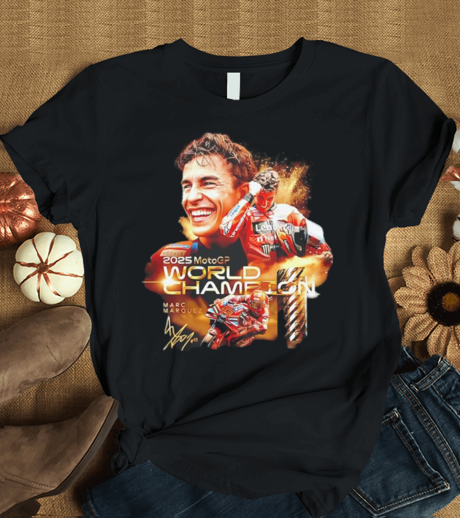 2025 MotoGP World Champion Marc Márquez Signature T-Shirt