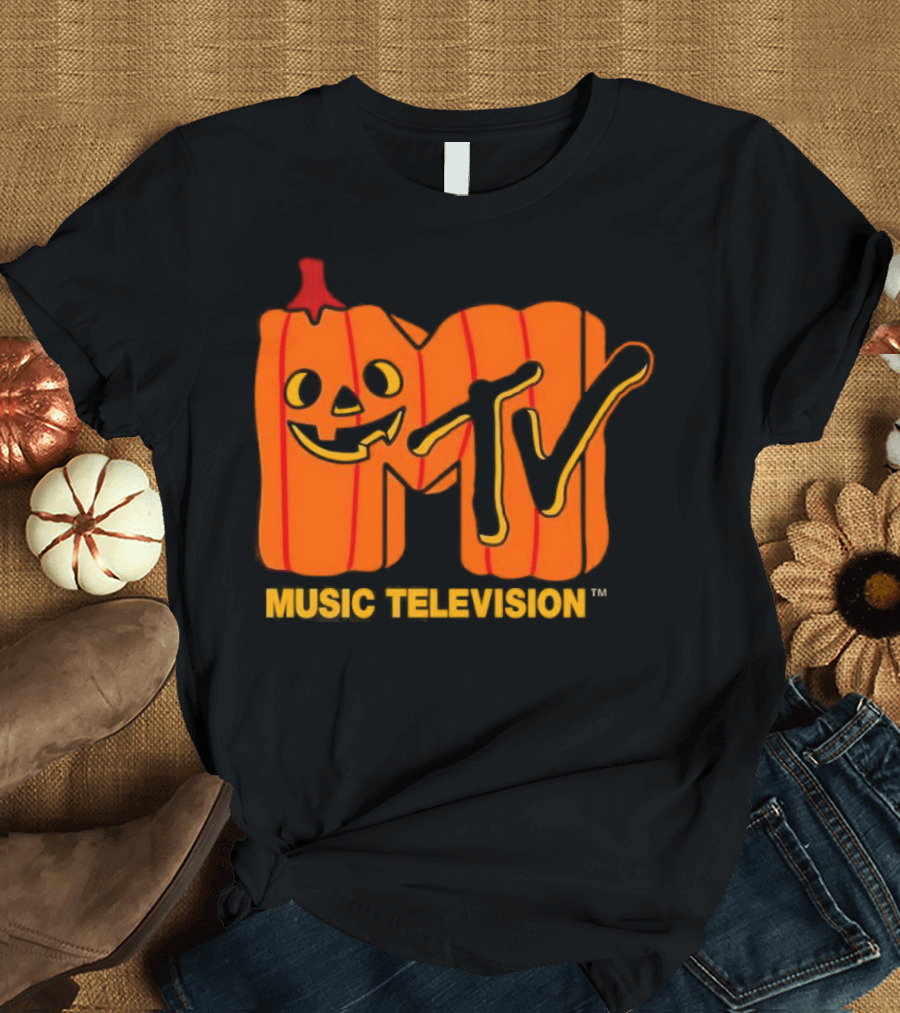 MTV Music Television Pumpkin Halloween T-Shirt