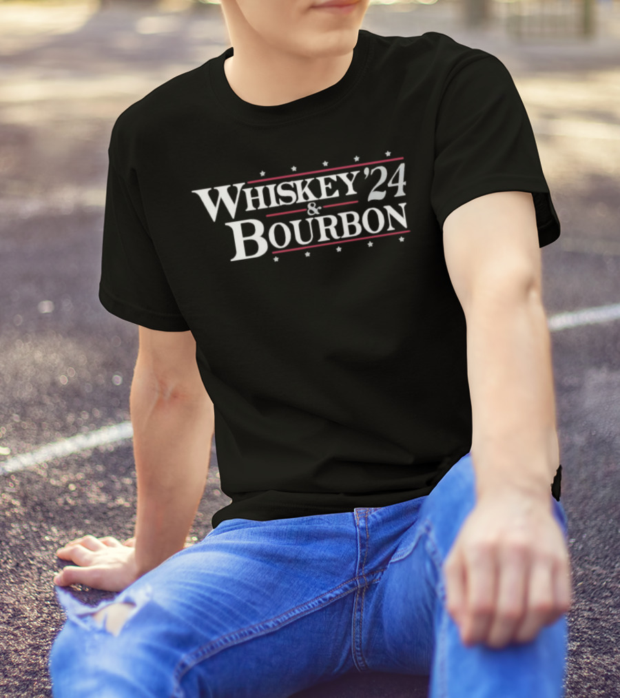 Whiskey 24 Bourbon Stars And Stripes ’24 Election T-Shirt